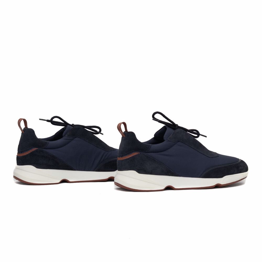 Loro Piana Men’s Modular Walk Navy Suede Storm System Sneakers EUR 42 US9 - Picture 4 of 16